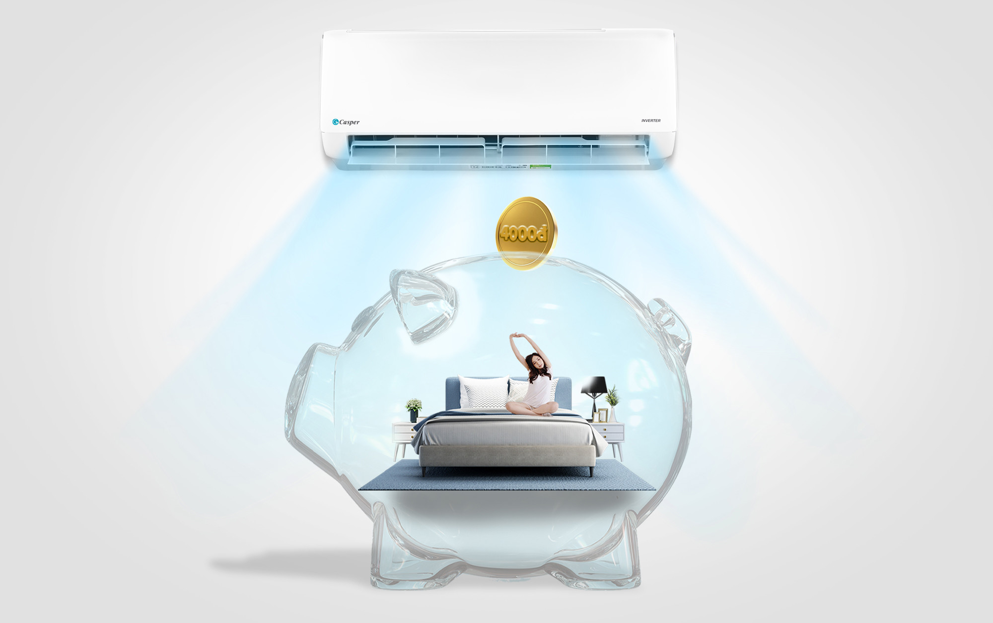 Điều hòa Casper 1 chiều 12000btu SC-12FB36A